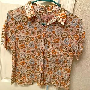 Philosophy Floral print short sleeve button up